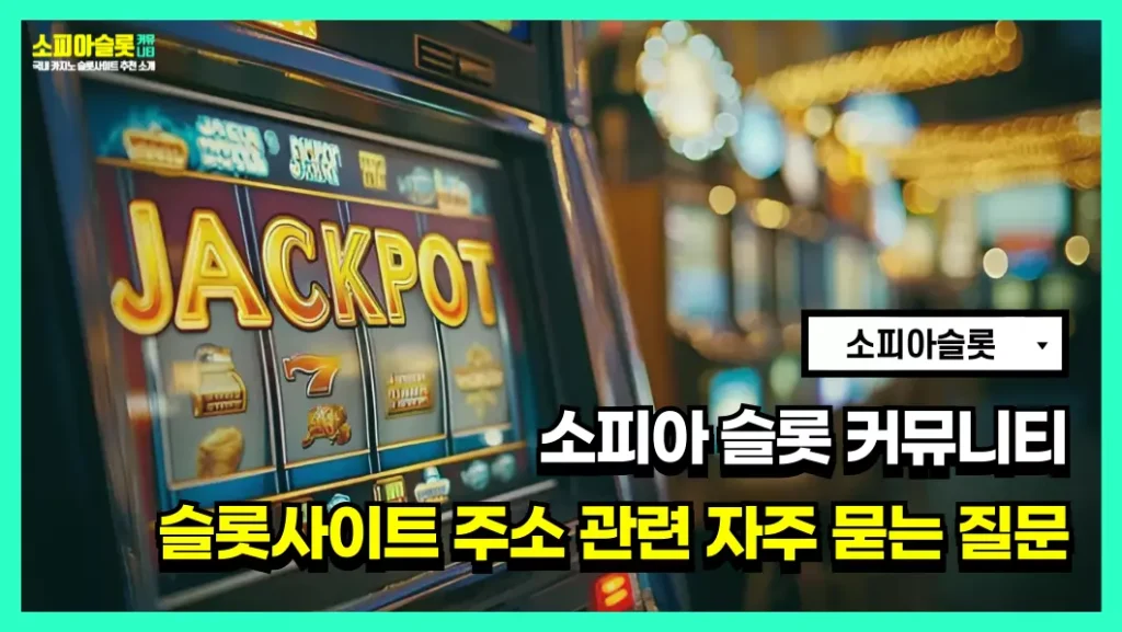 소피아 슬롯커뮤니티 자주 묻는 질문 (FAQ)